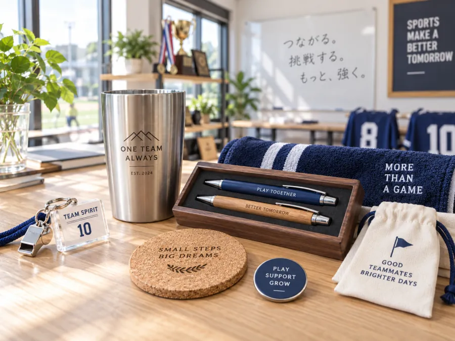 スポーツチーム向け記念品の商品化イメージ
