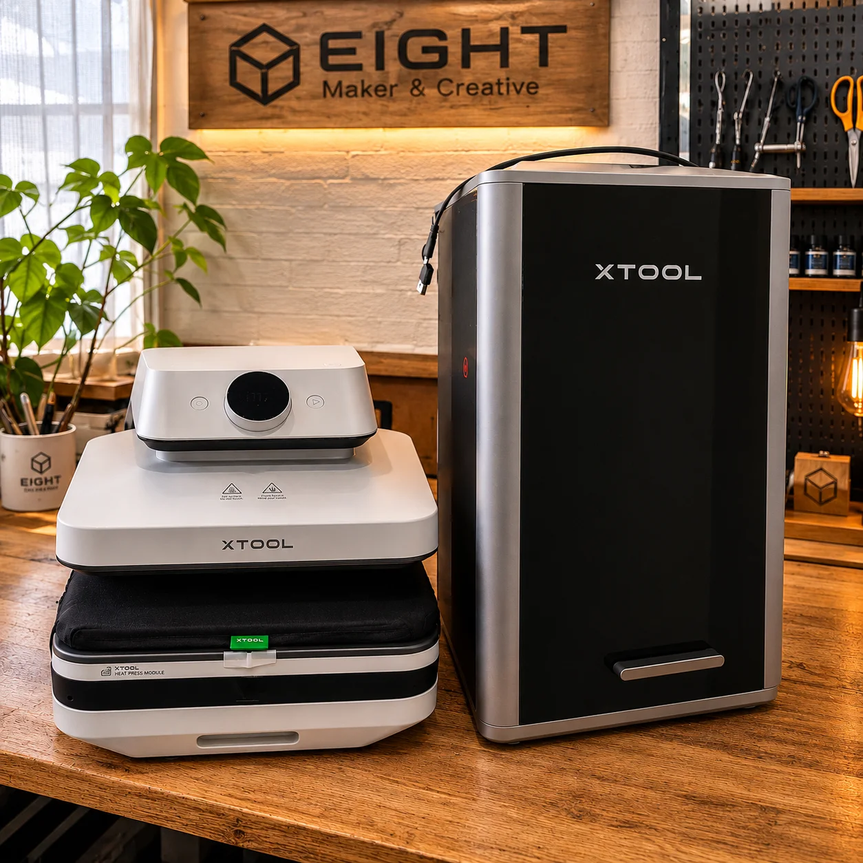EIGHT工房内のxTool実機案内