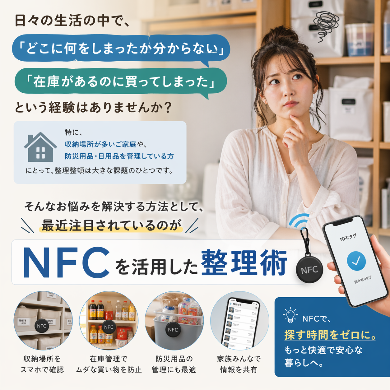 NFCを活用した整理術