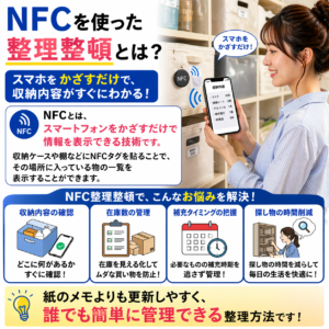 普段使いの整理整頓にNFCを活用！　｜　お手軽収納管理術！？