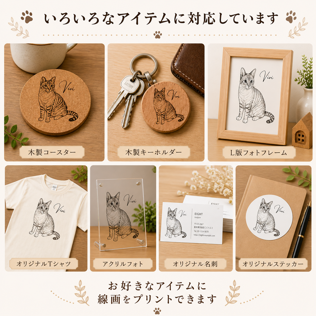 線画アイテムの参考例
