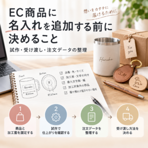 EC商品に名入れを追加する前に決めること