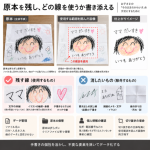 手書きの文字を名入れに残すには?