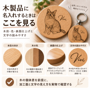木製品に名入れ