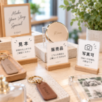 展示サンプルの説明札｜仕様と触れる可否を分けて伝える準備