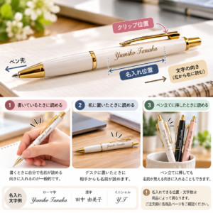 ボールペンへの名入れ