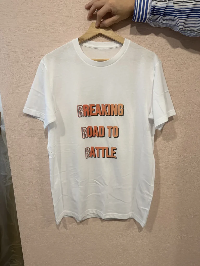 文字プリントTシャツの追加写真