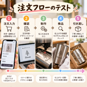 名入れ商品の注文フロー